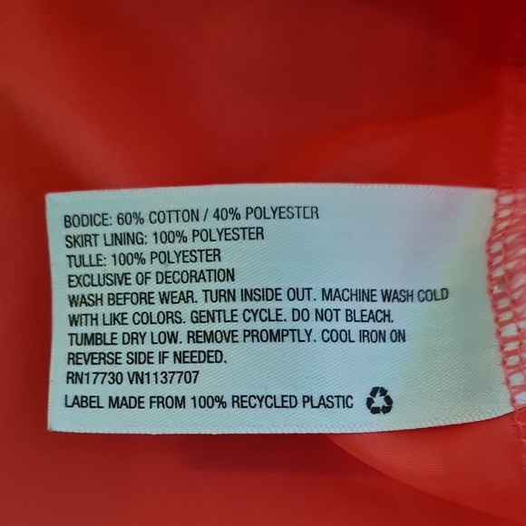 Pink Ruffled Tiered Midi Sundress by Cat & Jack, GUC, 3T, hearts, Girl's dress - Picture 4 of 4